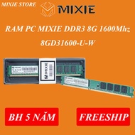 RAM PC MIXIE DDR3 8G 1600Mhz 8GD31600-U | JEDEC Standard | No radiator |