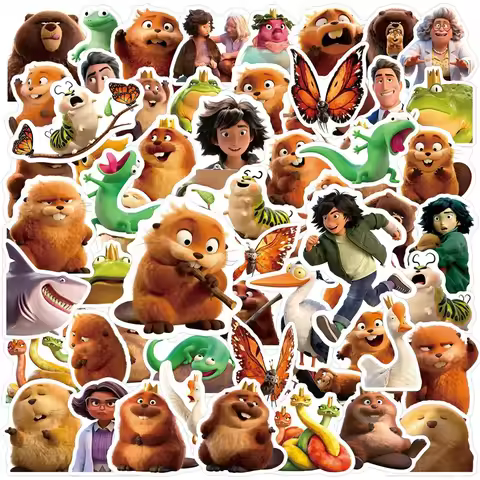 Beaver Stickers Cartoon Toms Sticker Decorations Party Favors Gifts Diy Phone Cases Stickers Accesso