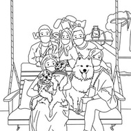 客製化禮物 線條畫 人像畫