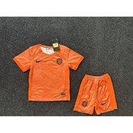 [Football jersey children's set] 24-25 Dutch home jersey women's football version children's football jersey casual sports set can be customized