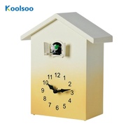 [Koolsoo] Cuckoo Wall Clock Nordic Style Bird House Clock Hourly Chime Green