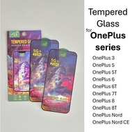 TEMPERED GLASS for OnePlus Phones [For OnePlus 3, OnePlus 5T, OnePlus 6, OnePlus 7T, OnePlus 8, OneP