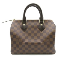 LOUIS VUITTON Speedy 25 手提包 N41365 Damier PVC 帆布棕色二手女式