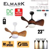 ELMARK BABY FAN / REMOTE CEILING FAN WITH LAMP (LED 3 COLOUR CHANGING)