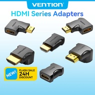 Vention Hdmi Right Angle Adapter Male To Female 90 270 Degree 4k 60hz Gold Plated Connector For TV P