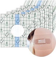 50PCS Adhesive Sensor Cover for Freestyle Libre 1 2 &amp;14 Day, Waterproof Protective Patches with Central Pad, CGM Transparent Bandages Daily Showering Swimming Use