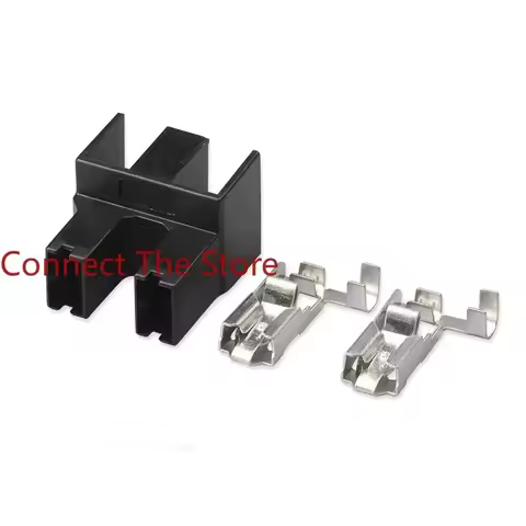 10PCS 2-hole Automobile Flag Jacket DJ7029C-6.3-21 Connector Harness Plug