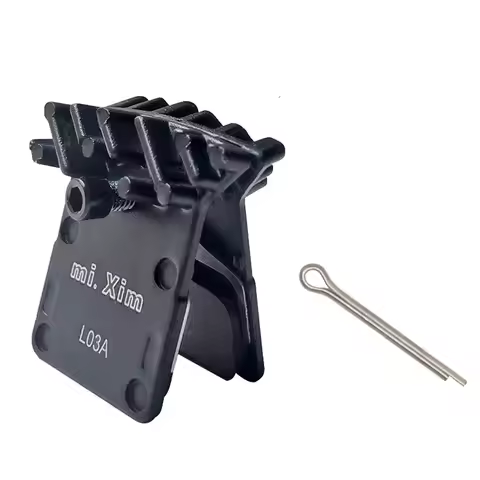 1 Pair MTB Bike LO3A Metal Cooling Fin Ice Tech Bicycle Hydraulic Disc Brake Pads Oil Brake Calipers