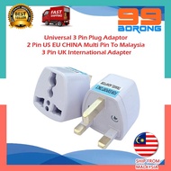 Universal 3 Pin Plug Adaptor 2 Pin US EU CHINA Multi Pin To Malaysia 3 Pin UK - China Plug Adapter