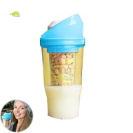 Crack-resistant Cereal Cup Portable Cereal Cup Portable Leak-proof Cereal Cup with Dual Compartments