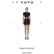 yuyu active elegant knitting set 氣質滿分拼接套裝