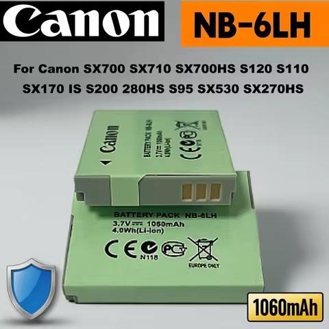 NB-6LH NB-6L Camera Battery For Canon PowerShot SX530 SX710 SX510 SX700 SX530 HS S120 S95 ELPH 95 10