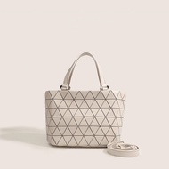 ✨Ready Stock Female Bag✨Japan Issey Miyake Same Style Crossbody Bag Texture Large Capacity Frosted Diamond Portable Crossbody Bag Bucket Bag [2024 Ready Stock]
