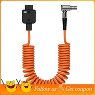 DT- D-Tap to  2Pin Male Coild Power Cable for RED, ,  Cameras 60CM/1.96FT, High Durability