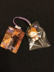 Sanrio Hello Kitty 2001年北海道限定可愛小狐狸電話繩吊飾