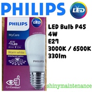 [5pc bundle!] Philips LED Bulb MyCare P45 4W E27 3000K/6500K