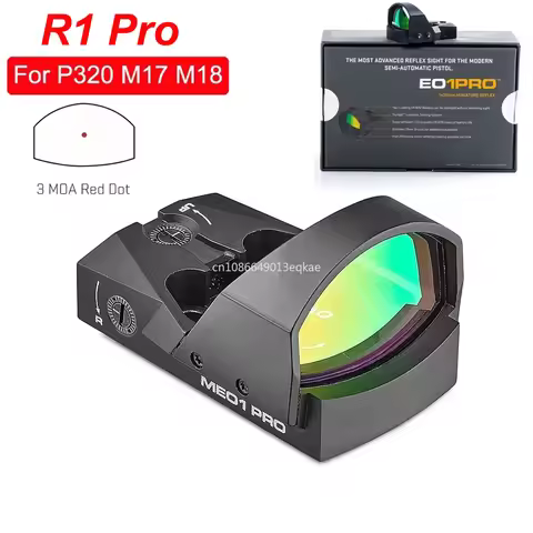 99% Original R1 PRO 1x30mm 3 MOA Red Dot Sight Compact Open Reflex Sights w/ Protective Shroud Compa