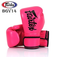Fairtex Boxing Gloves BGV14ฺฺ Pink 8,10,12,14,16 oz  Sparring MMA K1 นวมซ้อมชก แฟร์แท็ค สีชมพู