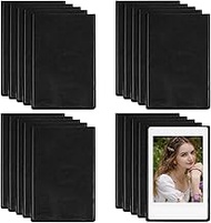 Pack of 20 Magnetic Photo Frames Black Fridge Magnets for 5.5 x 8.4 cm Photos Reusable Photo Bags Ma