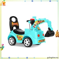 Kids Construction Excavator Ride On Push Car with Music Toys for Boys