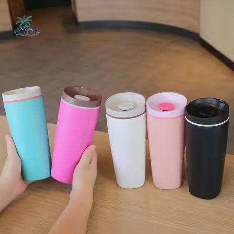 Drinkware Stainless Steel Thermos Bottle Portable Leak-Proof Vacuum Insulated Cup Reusable Fashion C