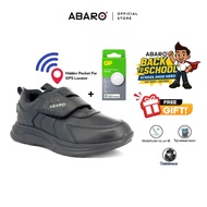 Bundle Deal ABARO Combo Hidden GPS Pocket H2819N School Shoes/Kasut Sekolah + GP eTag Tracker | iOS 