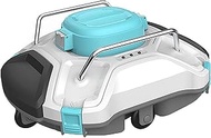 Automatic Pool Vacuum Cordless Robotic Pool Cleaner with 60-90 Mins Working Time, Rechargeable Batte