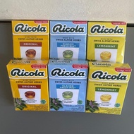 RICOLA PERMEN 40 GRAM ORI HERB / GLACIER FRESH MINT / LEMON MINT