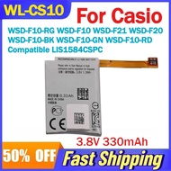 WL-CS10 3.8V 330mAh Battery for Casio WSD-F10-BK WSD-F10-GN WSD-F10-RD WSD-F10-RG WSD-F10 WSD-F21 WS