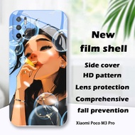 For Xiaomi Poco M3 Pro 5G Poco M5 Poco F4 Poco F3 Poco F2 Pro New Design Luxury Hard Casing Cartoon Cool Girl Shockproof Cover Full Camera Protection Gloss Phone Case