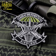 [Brave Tribe] American USAF Tactical Armband Embroidery Badge Velcro Sticker Unique Sticker Morale S