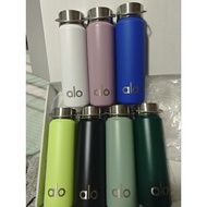 New Style Alo Aluminum Water Bottle Keep Moisture in Exercise Screw Cap Handle Easy to Carry Cup Wat