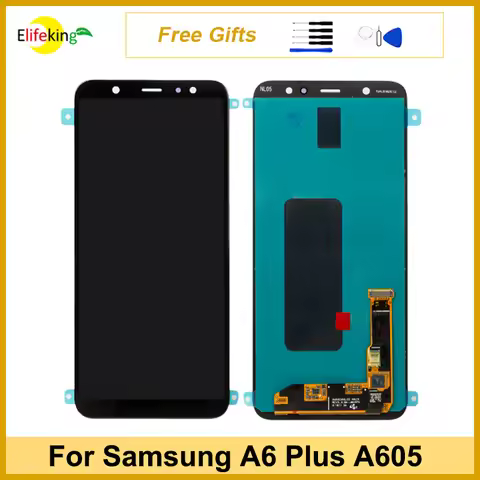 LCD For Samsung Galaxy A6 Plus 2018 A605 Display Touch Screen Digitizer Assembly For Samsung A6 Plus