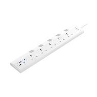 SUNSHINE PD20W 快充拖板 2C2A 五位 13A獨立提示燈開關拖板+USB充電位 (連3米線) (ESUF-5) | 香港行貨