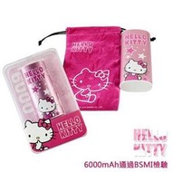 北車實體門市 Hello Kitty 甜心凱蒂 行動電源 2A 6000MAH KT-PBA6000 6S 6S+ Z5