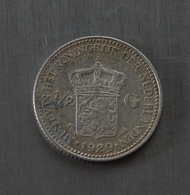 koin 1/2 gulden queen Wilhelmina 1929, (m14)