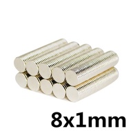 (EP) MAGNET NEODYMIUM 1X8MM 8X1MM 1MMX8MM N52