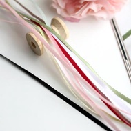 3mm優質彩色雙面緞帶絲帶綢帶玫瑰花材料diy手工娃衣蕾絲花邊輔料