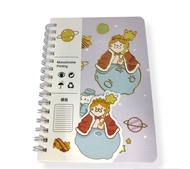 DE ROYAE - Buku Diary / Agenda Spiral A6 Glitter Motif Le Petit Prince Isi 116 Halaman CYA6-068