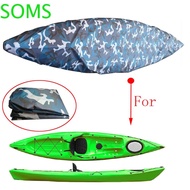 SOMS Kayak Cover Dust Cover for Fishing Boat Universal Nylon UV Resistant Kayak Storage Canoe Shield
