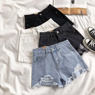 VELIN S-6XL (25-39) Plus Size Denim Shorts Women Korean Casual High Waist Short Pants