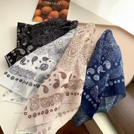 Square silk scarf for women 70 70x70cm turban bandana, beautiful, high-quality head covering to make
