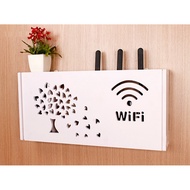 Wifi shelf box, high-quality plastic wall-mounted receiver shelf, Type 1, Tree-shaped WIFI pattern