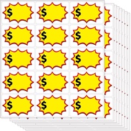 Removable Yard Sale Price Stickers 2"x3" Self-Adhesive Price Tag Stickers for Garage Sale Rummage Sa