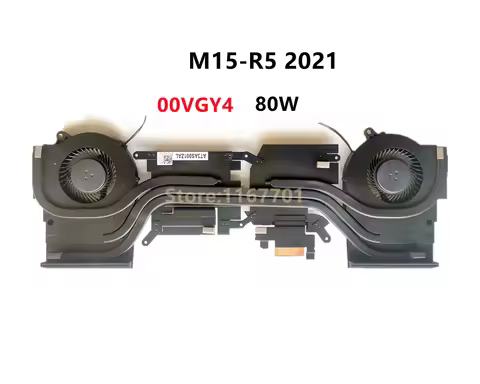 New Original Laptop CPU/GPU Cooler Radiator Heatsink&Fan For Dell Alienware M15 R5 R6 2021 Ryzen 0VG