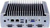 Fanless Industrial PC, Mini Computer, IPC, Intel Core I7 6500U 6600U, Windows 11 / Linux, IX10, 6 x 