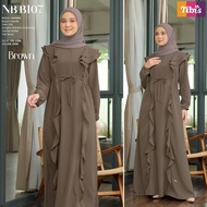 Gamis Nibras Terbaru NB B107 Gamis Nibras Murah Busana Muslimah Termurah Dress Panjang Baju Gamis Wanita Nibras Terbaru