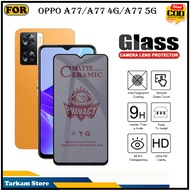 Tempered Glass Oppo A77 A77 4G A77 5G Anti-Scratch Glass Full Cover Screen Protector Elegant