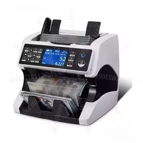 AL-920 Dual CIS Image Scanning Multi Currency Vertical Counting Machine Used for USD and EUR Currenc