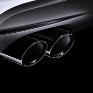 1Pc Chrome Car Exhaust Mufflers Tip Pipes Rear Modified Tail Throat For BMW F48 X1 2016-2020 Accesso